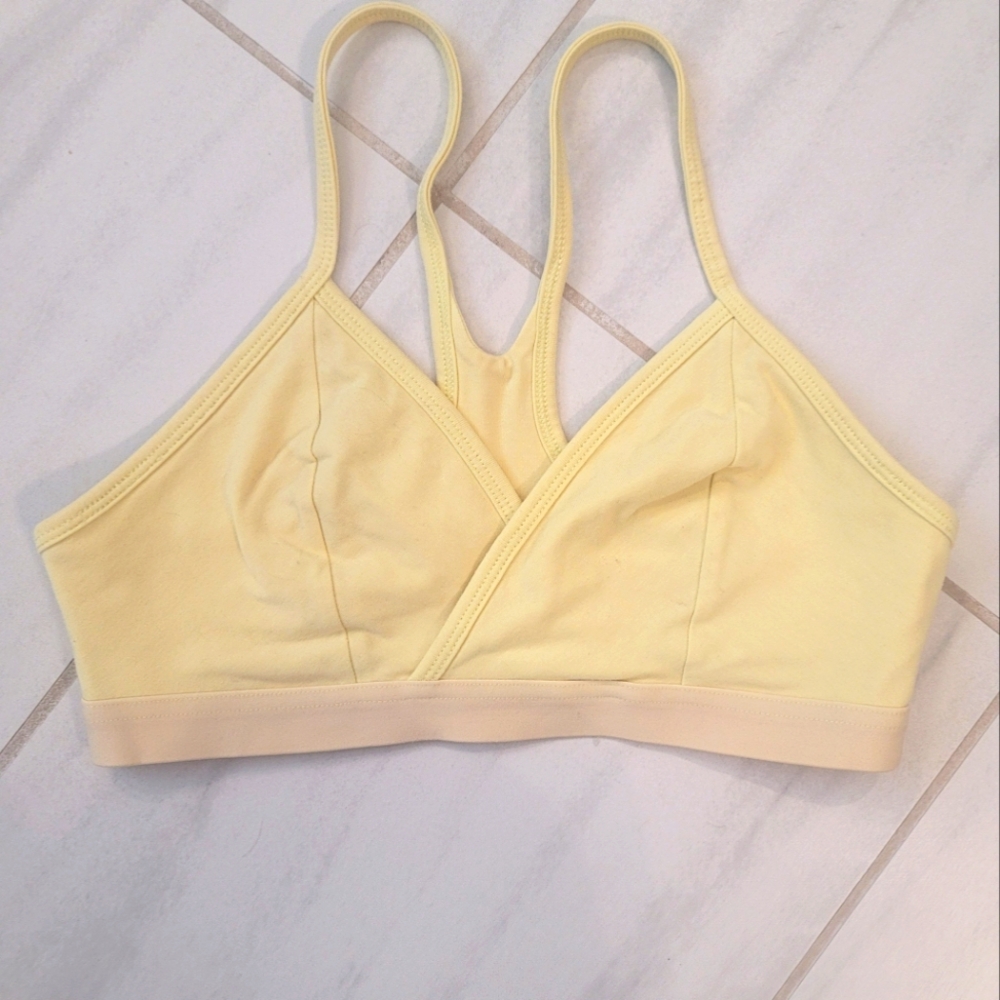 Fabletics Racerback Bralette Yellow- Small - Picture 3 of 7